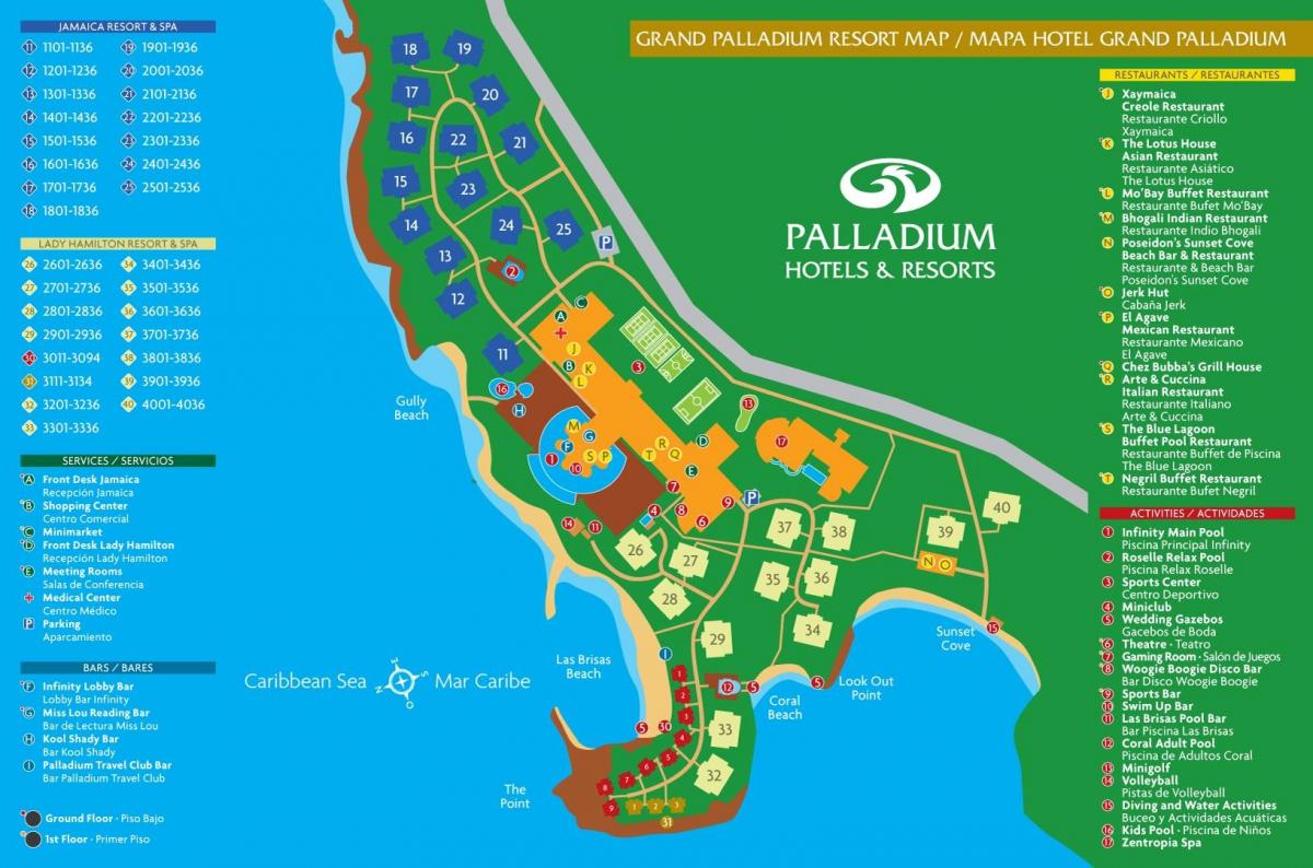 Mapa ng grand palladium jamaica resort