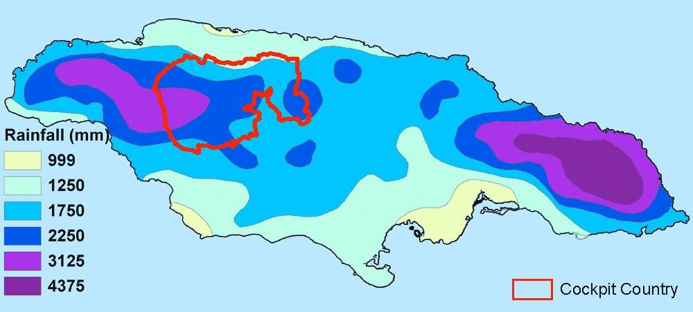 Mapa ng jamaica klima