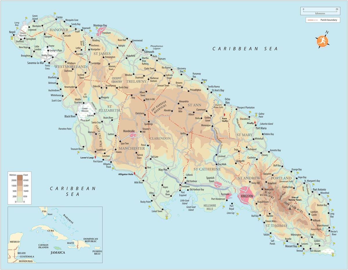 Mapa ng kayamanan bach jamaica