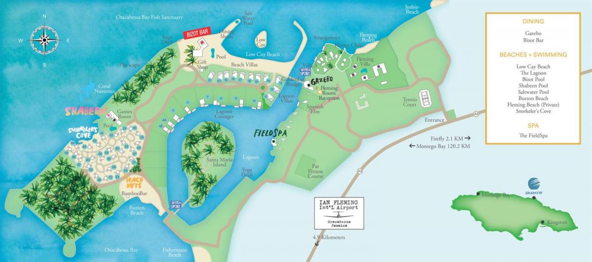 Mapa ng jamaica resorts