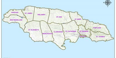 Mapa ng jamaica constituencies