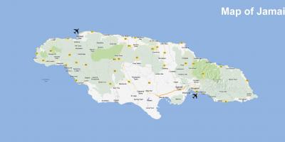 Mapa ng jamaica paliparan at resorts