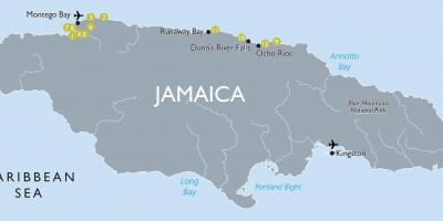 Mapa ng mga paliparan sa jamaica