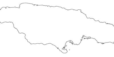 Mapa ng sketch jamaica
